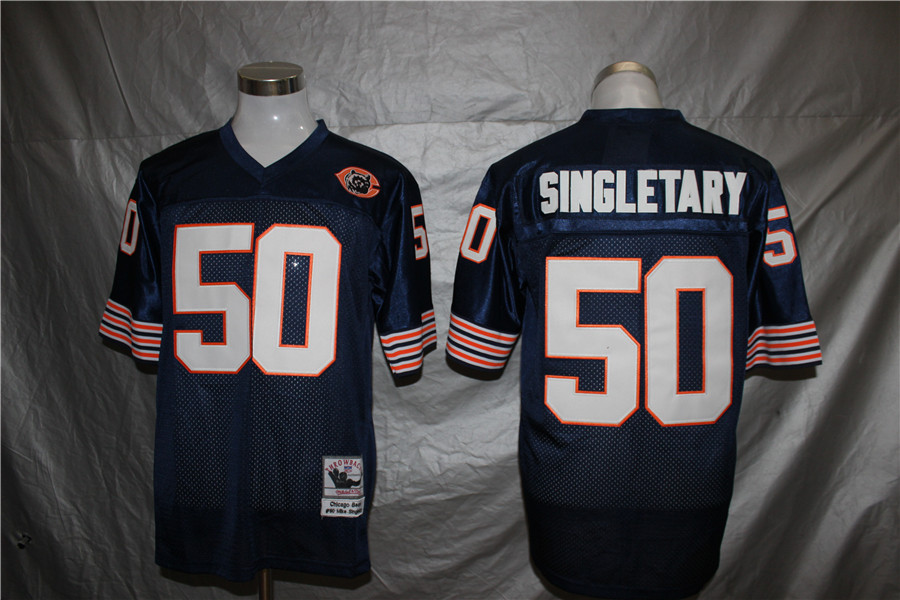 Men's Chicago Bears Mike Singletary Mitchell & Ness Navy Legacy Jersey
